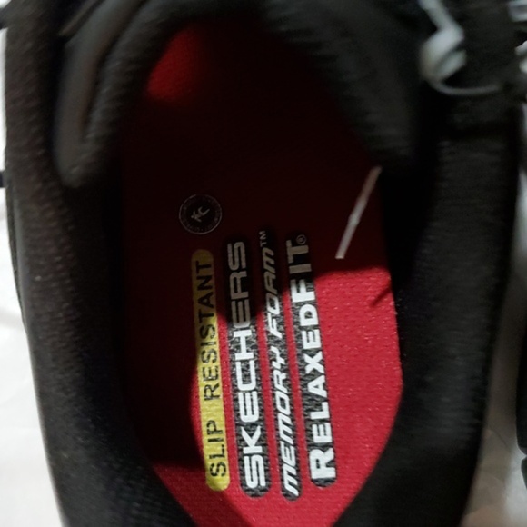 Skechers Men's black slip resistant work sneakers size 10.5‎ brand new - Picture 6 of 16